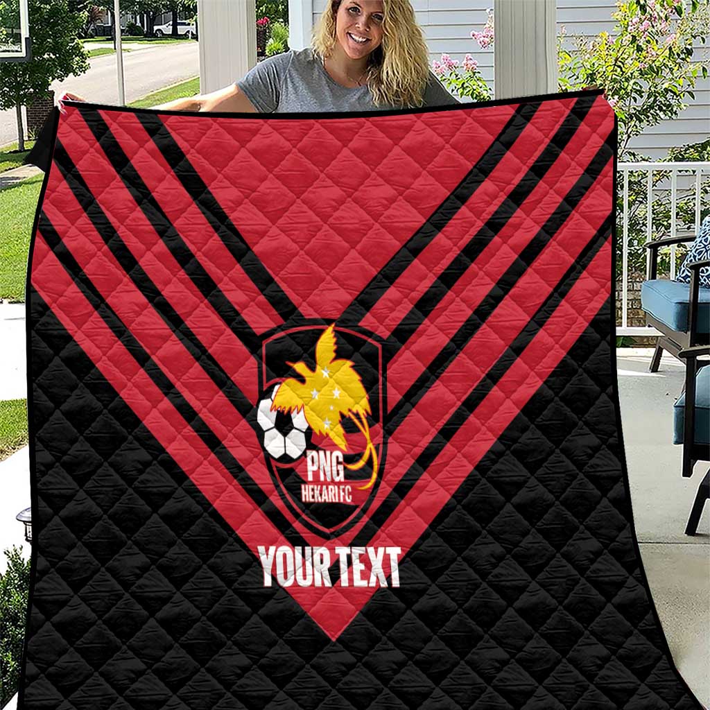 Hekari Papua New Guinea Football Custom Quilt Go PNG Red Army LT14 Red - Polynesian Pride