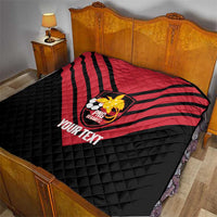 Hekari Papua New Guinea Football Custom Quilt Go PNG Red Army LT14 - Polynesian Pride