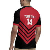 Hekari Papua New Guinea Football Custom Rugby Jersey Go PNG Red Army LT14 - Polynesian Pride