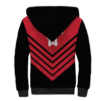 Hekari Papua New Guinea Football Custom Sherpa Hoodie Go PNG Red Army