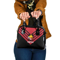 Hekari Papua New Guinea Football Custom Shoulder Handbag Go PNG Red Army LT14 One Size Red - Polynesian Pride