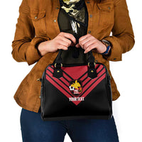 Hekari Papua New Guinea Football Custom Shoulder Handbag Go PNG Red Army LT14 - Polynesian Pride