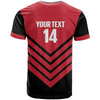 Hekari Papua New Guinea Football Custom T Shirt Go PNG Red Army LT14 - Polynesian Pride