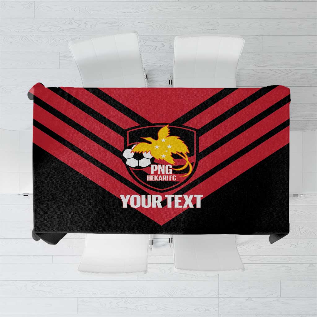 Hekari Papua New Guinea Football Custom Tablecloth Go PNG Red Army