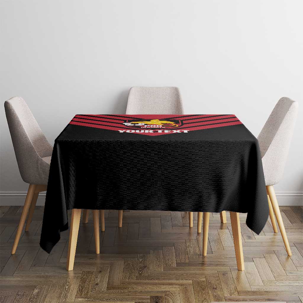 Hekari Papua New Guinea Football Custom Tablecloth Go PNG Red Army