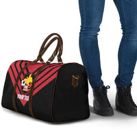 Hekari Papua New Guinea Football Custom Travel Bag Go PNG Red Army