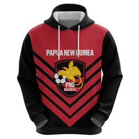 Hekari Papua New Guinea Football Custom Zip Hoodie Go PNG Red Army