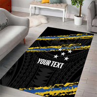 Kings Solomon Islands Football Custom Area Rug Come On Solomons Polynesian Grunge Style