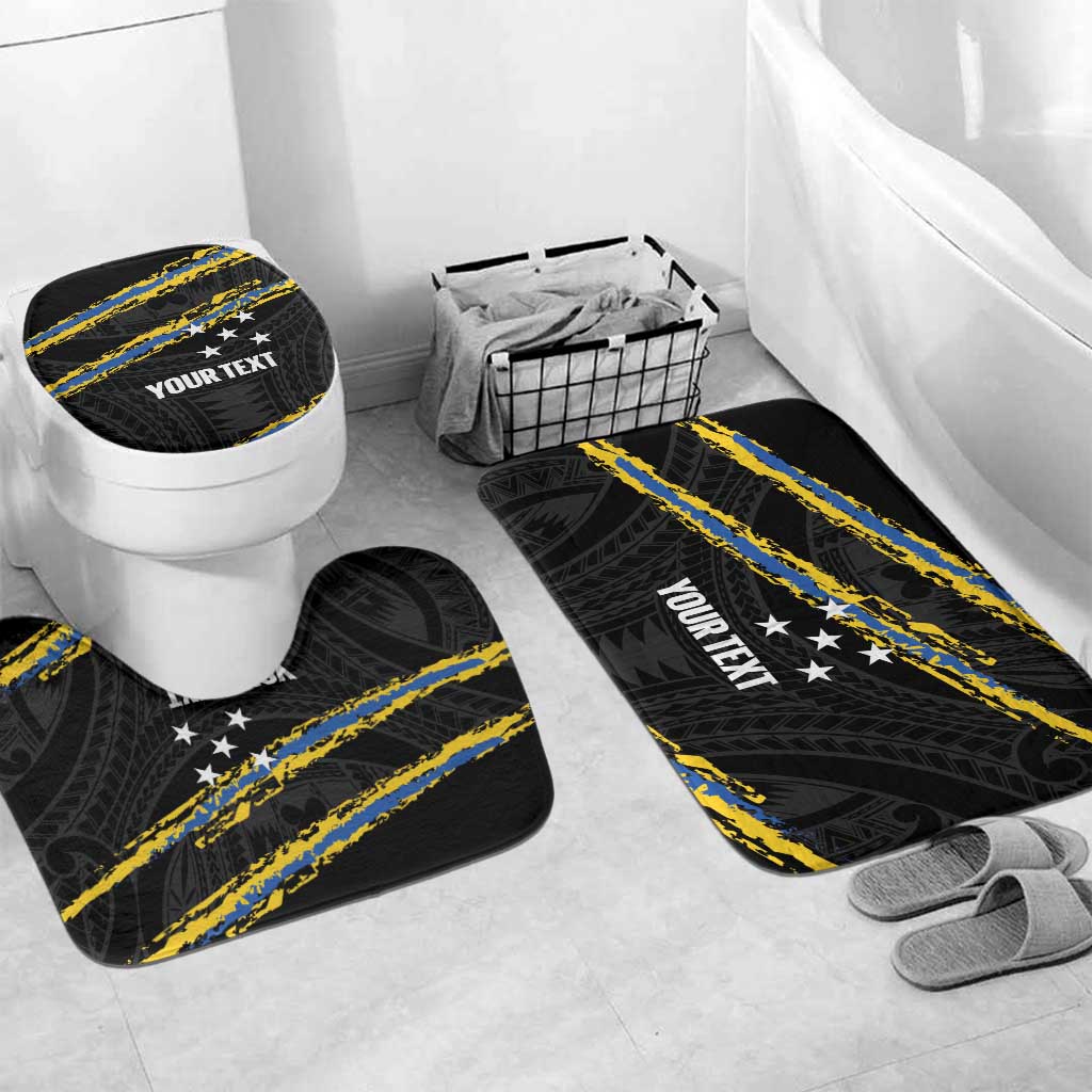 Kings Solomon Islands Football Custom Bathroom Set Come On Solomons Polynesian Grunge Style