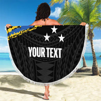Kings Solomon Islands Football Custom Beach Blanket Come On Solomons Polynesian Grunge Style LT14 - Polynesian Pride