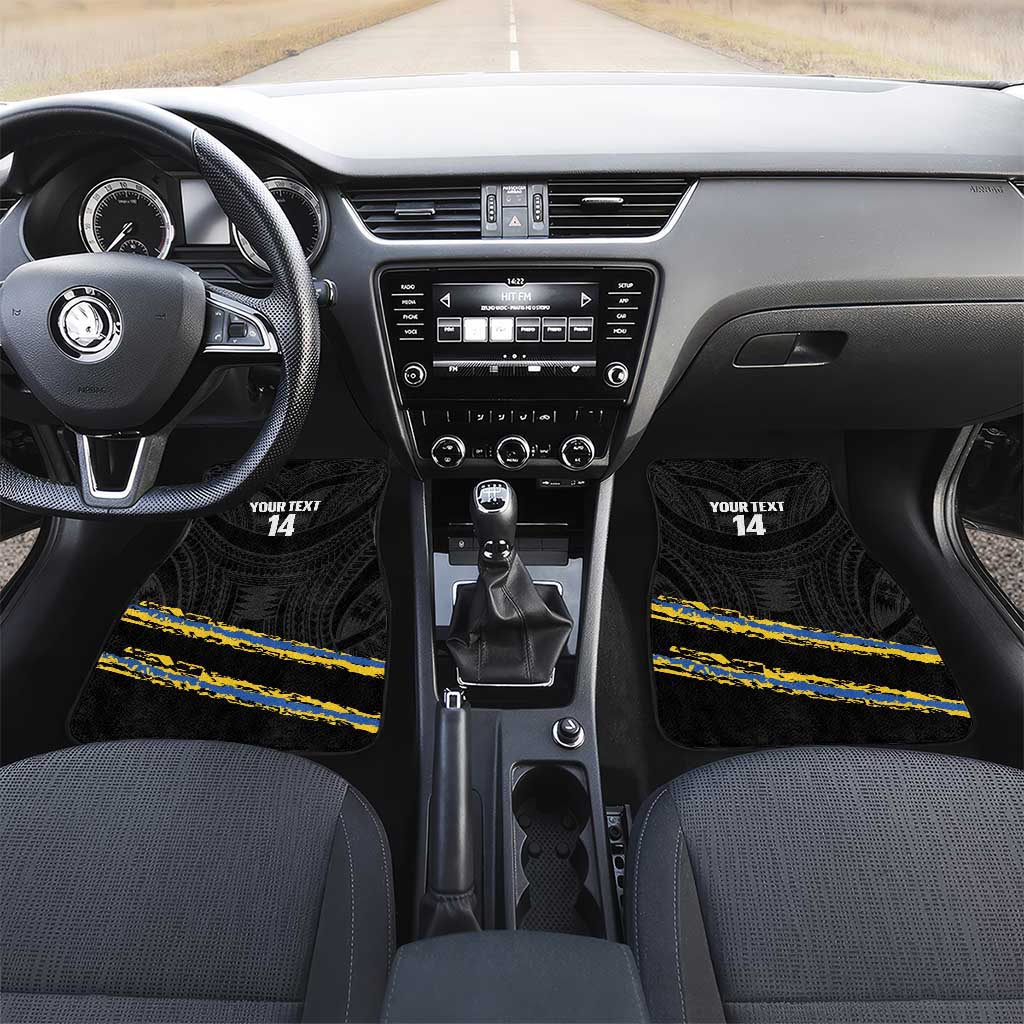 Kings Solomon Islands Football Custom Car Mats Come On Solomons Polynesian Grunge Style