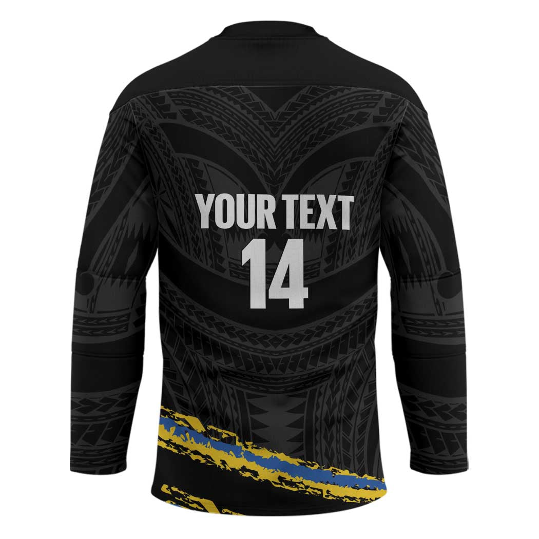 Kings Solomon Islands Football Custom Hockey Jersey Come On Solomons Polynesian Grunge Style