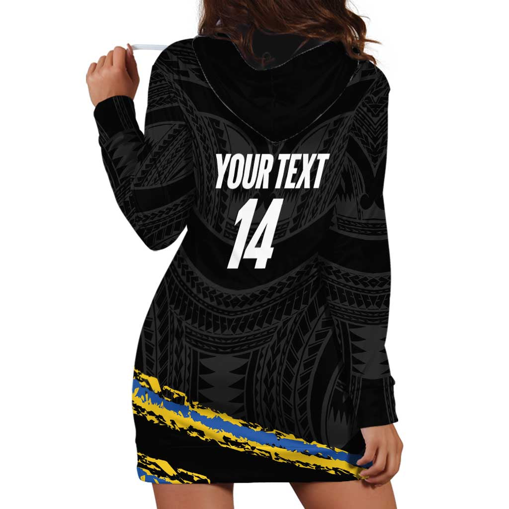 Kings Solomon Islands Football Custom Hoodie Dress Come On Solomons Polynesian Grunge Style LT14 - Polynesian Pride