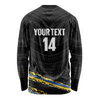 Kings Solomon Islands Football Custom Long Sleeve Shirt Come On Solomons Polynesian Grunge Style