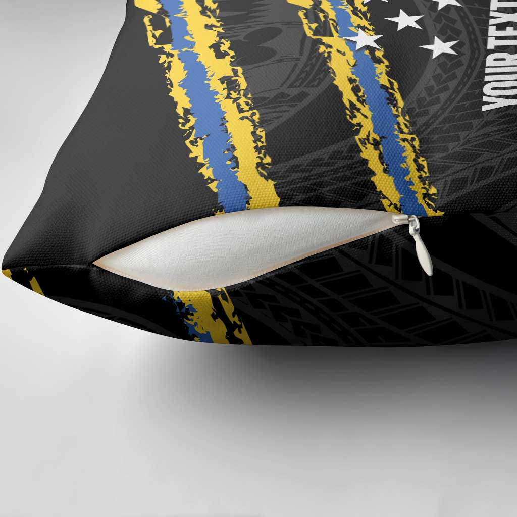 Kings Solomon Islands Football Custom Pillow Cover Come On Solomons Polynesian Grunge Style