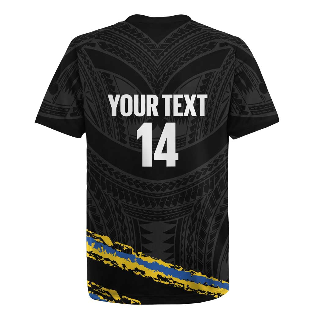 Kings Solomon Islands Football Custom Rugby Jersey Come On Solomons Polynesian Grunge Style