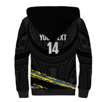 Kings Solomon Islands Football Custom Sherpa Hoodie Come On Solomons Polynesian Grunge Style