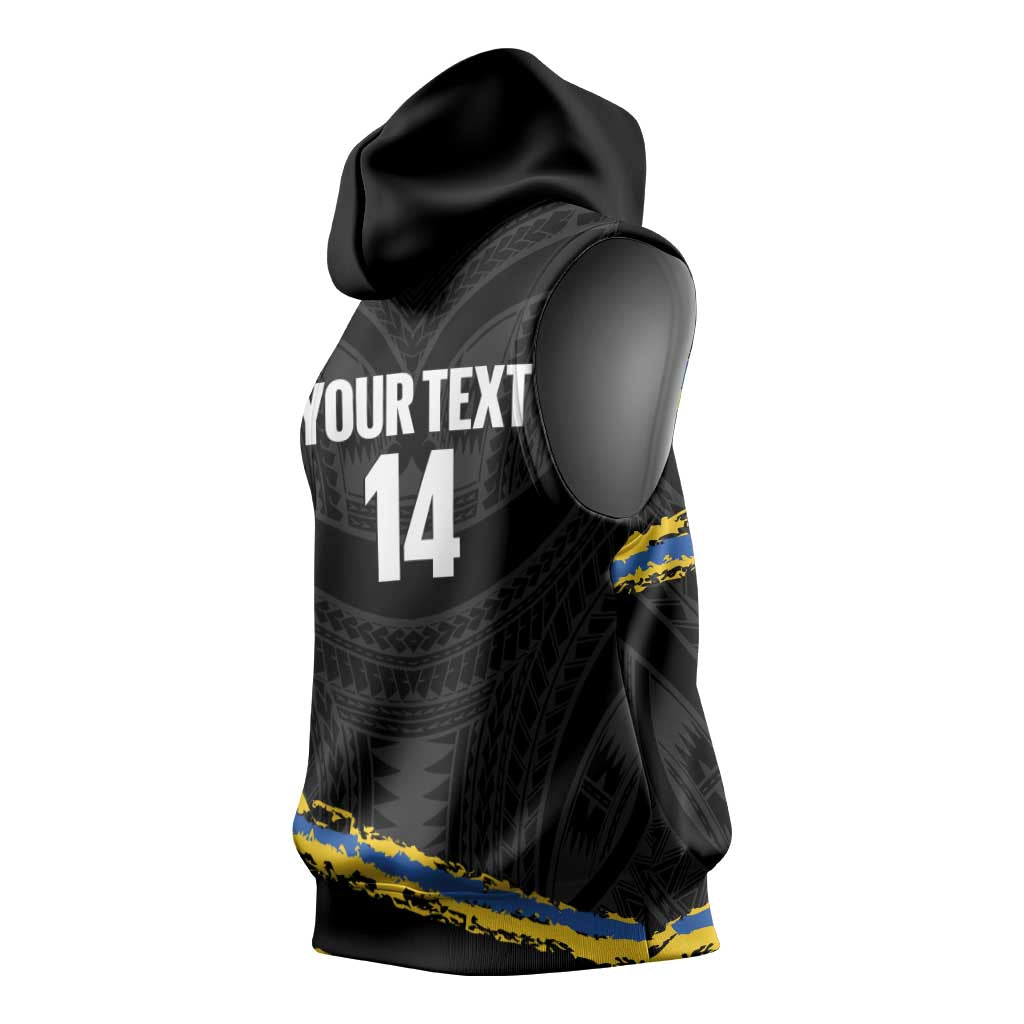Kings Solomon Islands Football Custom Sleeveless Hoodie Come On Solomons Polynesian Grunge Style LT14 - Polynesian Pride