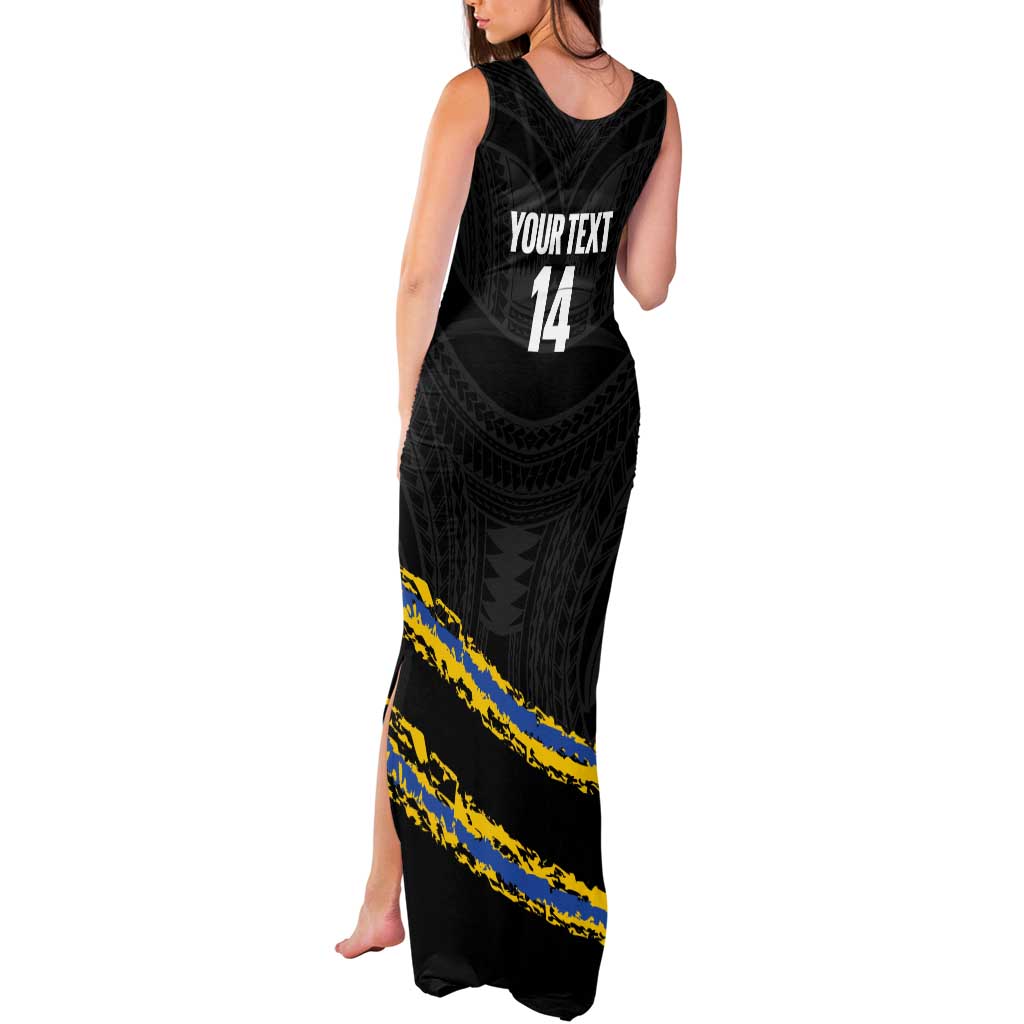 Kings Solomon Islands Football Custom Tank Maxi Dress Come On Solomons Polynesian Grunge Style LT14 - Polynesian Pride