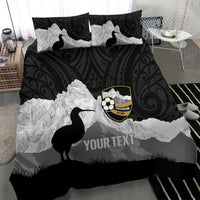 New Zealand South Island Football Custom Bedding Set Aoraki Mount Cook With Kiwi Maori Pattern