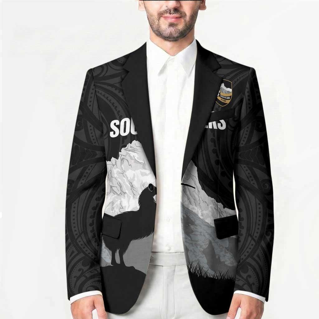 New Zealand South Island Football Custom Blazer Aoraki Mount Cook With Kiwi Maori Pattern