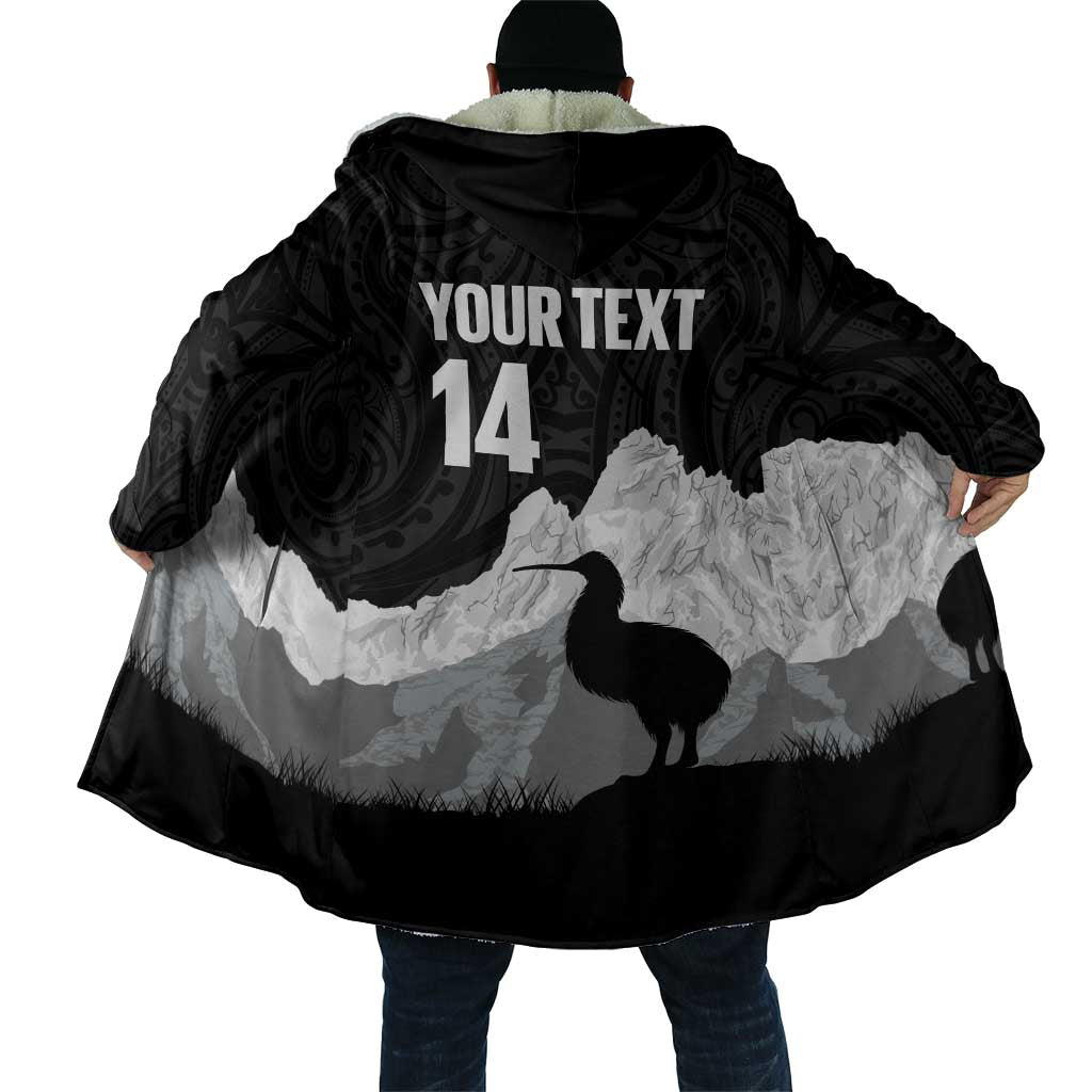 New Zealand South Island Football Custom Cloak Aoraki Mount Cook With Kiwi Maori Pattern