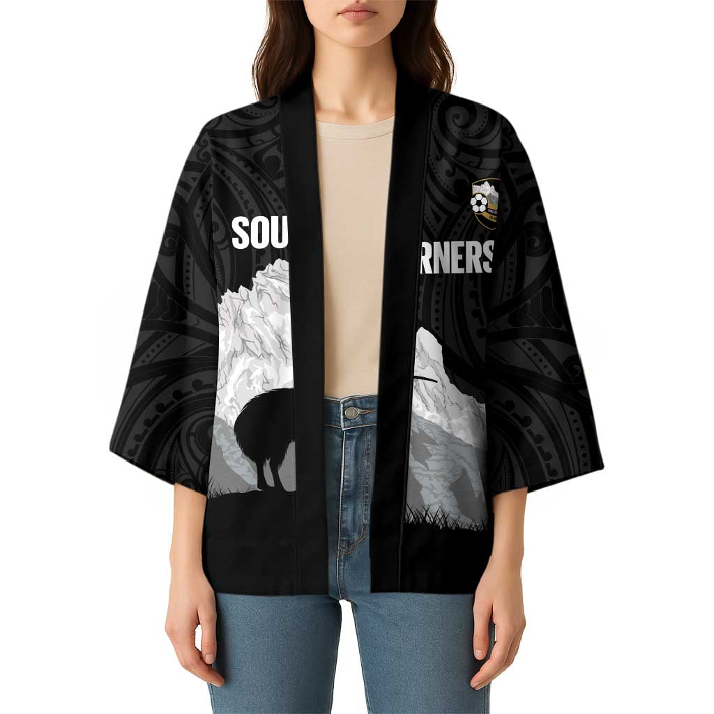 New Zealand South Island Football Custom Kimono Aoraki Mount Cook With Kiwi Maori Pattern LT14 - Polynesian Pride