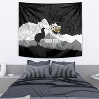 New Zealand South Island Football Custom Tapestry Aoraki Mount Cook With Kiwi Maori Pattern LT14 - Polynesian Pride