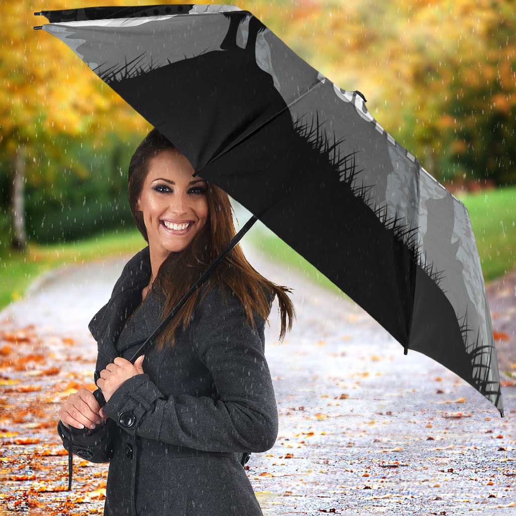 New Zealand South Island Football Custom Umbrella Aoraki Mount Cook With Kiwi Maori Pattern LT14 - Polynesian Pride