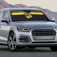 Vanuatu Football Custom Auto Sun Shade Go Chiefs Basket-weave Pattern LT14 - Polynesian Pride