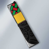 Vanuatu Football Custom Auto Sun Shade Go Chiefs Basket-weave Pattern LT14 - Polynesian Pride