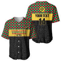 Vanuatu Football Custom Baseball Jersey Go Chiefs Basket-weave Pattern LT14 - Polynesian Pride