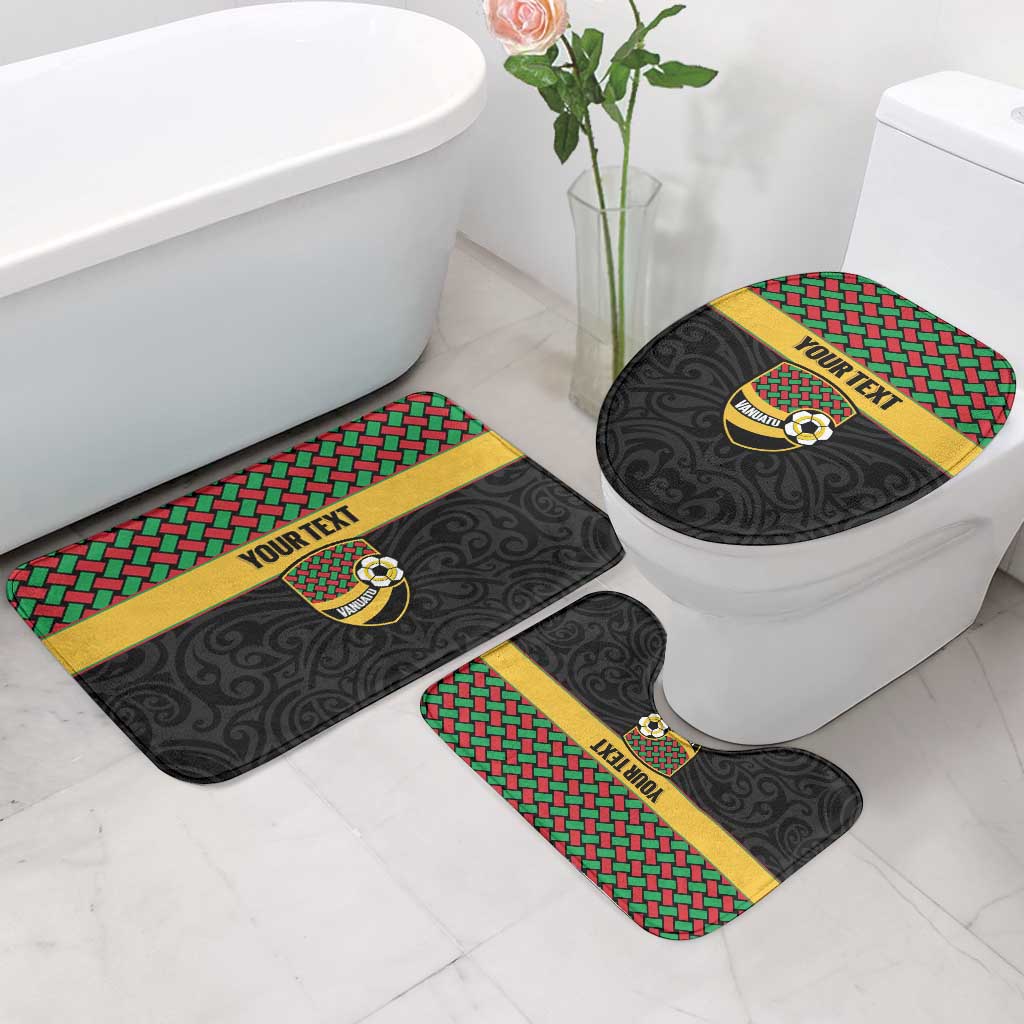 Vanuatu Football Custom Bathroom Set Go Chiefs Basket-weave Pattern LT14 - Polynesian Pride