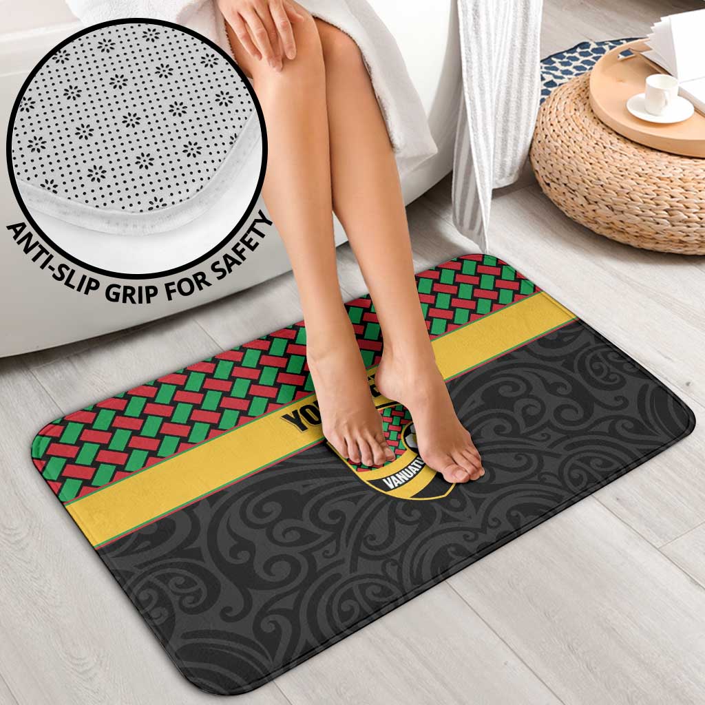 Vanuatu Football Custom Bathroom Set Go Chiefs Basket-weave Pattern LT14 - Polynesian Pride