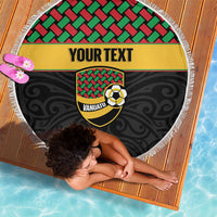 Vanuatu Football Custom Beach Blanket Go Chiefs Basket-weave Pattern LT14 - Polynesian Pride