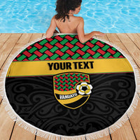 Vanuatu Football Custom Beach Blanket Go Chiefs Basket-weave Pattern LT14 - Polynesian Pride