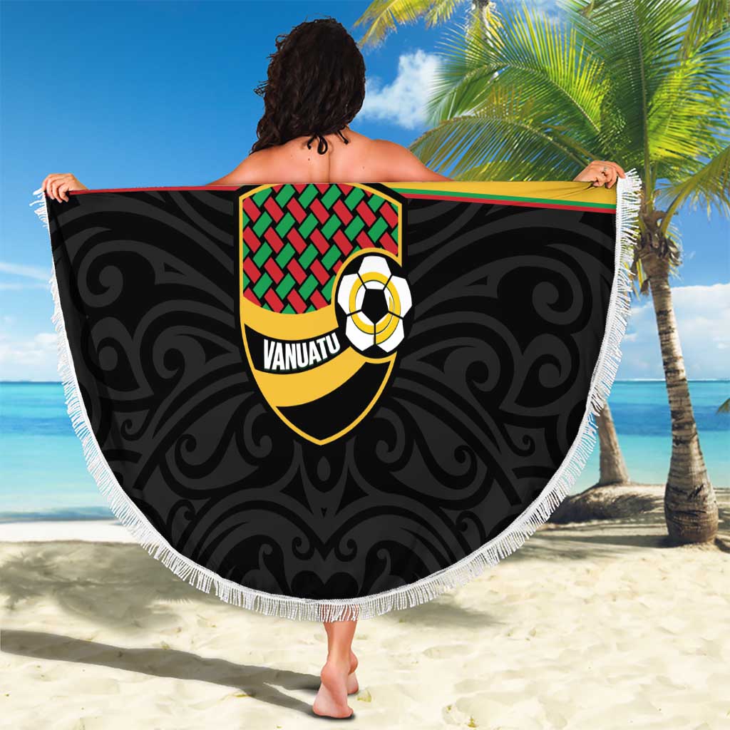 Vanuatu Football Custom Beach Blanket Go Chiefs Basket-weave Pattern LT14 - Polynesian Pride