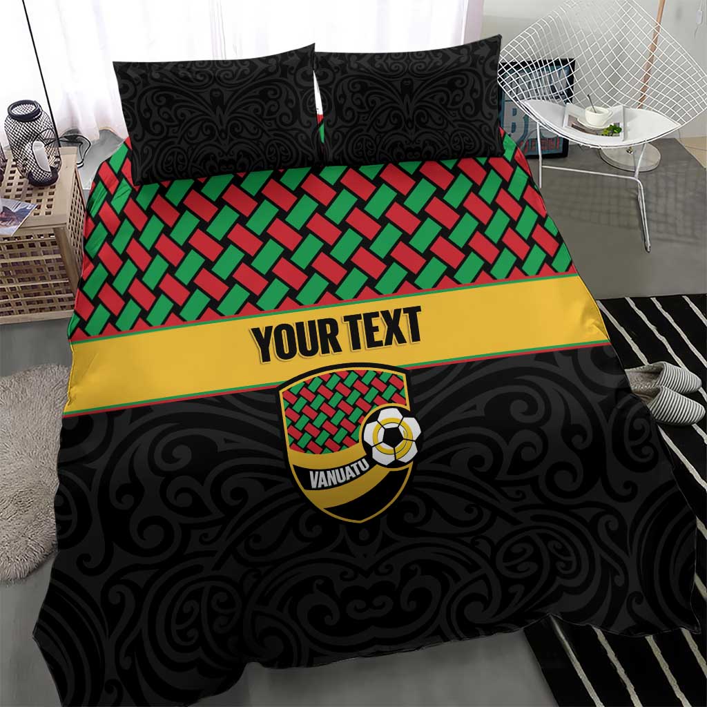 Vanuatu Football Custom Bedding Set Go Chiefs Basket-weave Pattern LT14 - Polynesian Pride