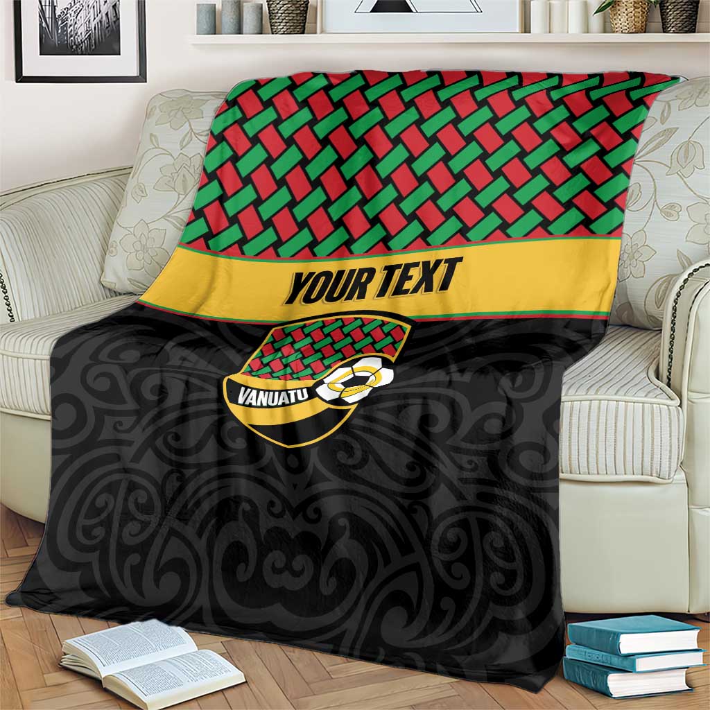 Vanuatu Football Custom Blanket Go Chiefs Basket-weave Pattern LT14 - Polynesian Pride
