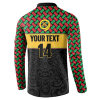 Vanuatu Football Custom Button Sweatshirt Go Chiefs Basket-weave Pattern LT14 - Polynesian Pride