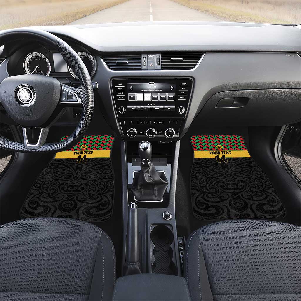 Vanuatu Football Custom Car Mats Go Chiefs Basket-weave Pattern