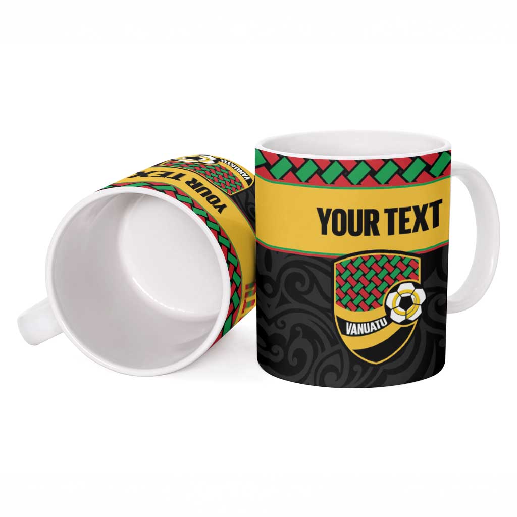 Vanuatu Football Custom Ceramic Mug Go Chiefs Basket-weave Pattern
