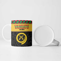 Vanuatu Football Custom Ceramic Mug Go Chiefs Basket-weave Pattern