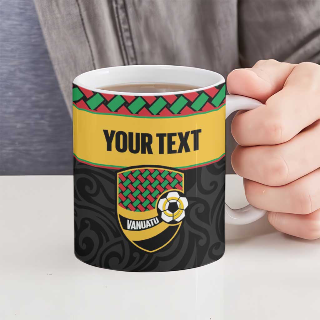 Vanuatu Football Custom Ceramic Mug Go Chiefs Basket-weave Pattern