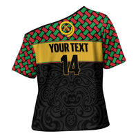 Vanuatu Football Custom Cross Shoulder Shirt Go Chiefs Basket-weave Pattern LT14 - Polynesian Pride