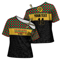 Vanuatu Football Custom Cross Shoulder Shirt Go Chiefs Basket-weave Pattern LT14 - Polynesian Pride