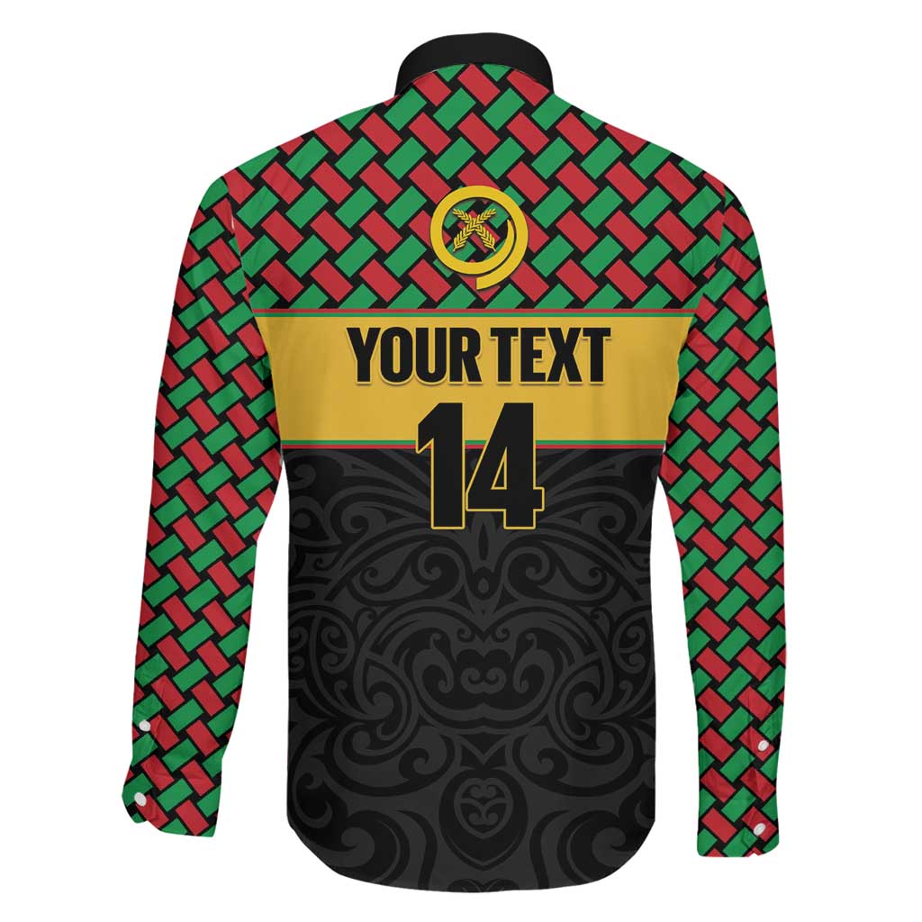 Vanuatu Football Custom Family Matching Puletasi and Hawaiian Shirt Go Chiefs Basket-weave Pattern