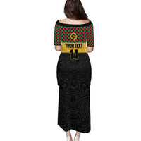 Vanuatu Football Custom Family Matching Puletasi and Hawaiian Shirt Go Chiefs Basket-weave Pattern