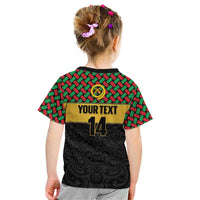 Vanuatu Football Custom Kid T Shirt Go Chiefs Basket-weave Pattern