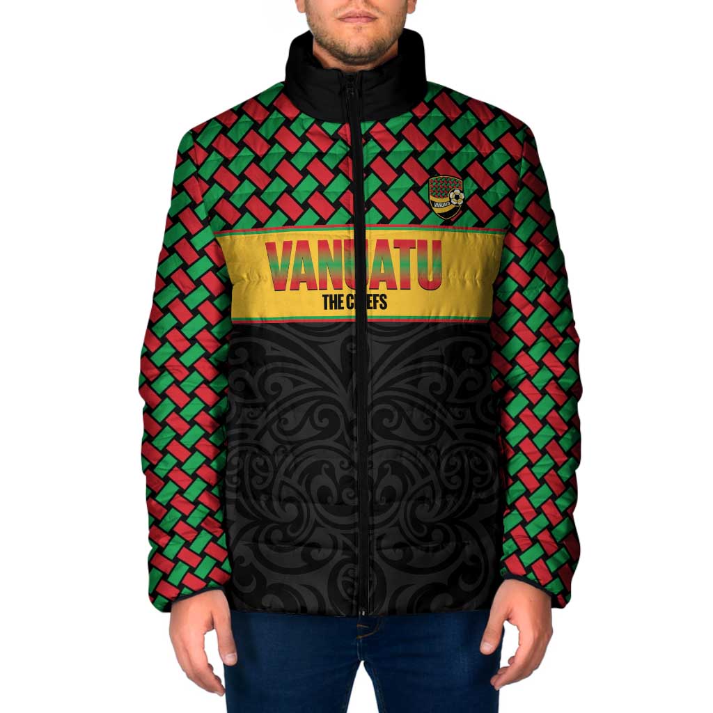 Vanuatu Football Custom Padded Jacket Go Chiefs Basket-weave Pattern